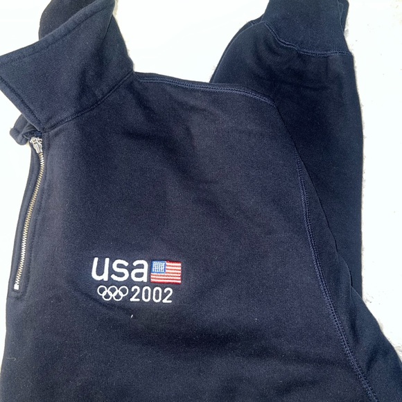 Roots Navy USA 2002 Half-Zip Pullover - Picture 2 of 5